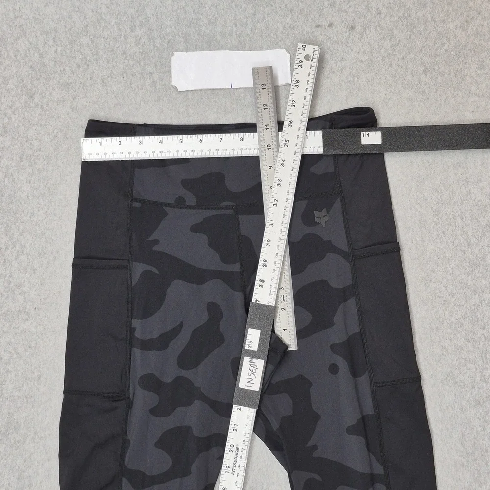 Fox Racing Women Activewear Pants L Black Camouflage Biker Running Legging